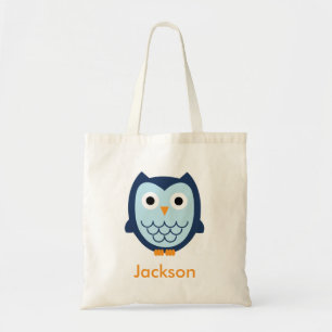 Blauwe boomkorren tote bag