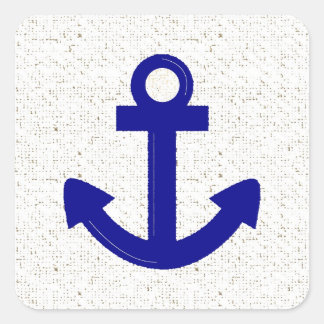 Blauwe bootankers in nood stickers
