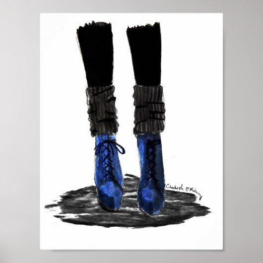 Blauwe Boots Poster (Voorkant)