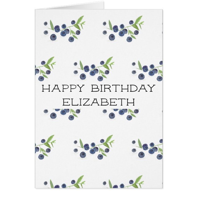 Blauwe bosbessen Birthday Fruit resh Berries (Voorkant)