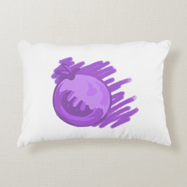 Blauwe bosbessen en roam accent kussen (Voorkant)