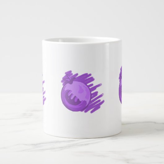 Blauwe bosbessen en roam jumbo mok (Voorkant)