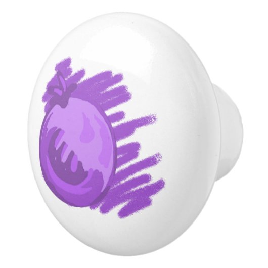 Blauwe bosbessen en roam keramische knop (Rechts)