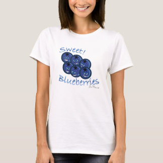 Blauwe bosbessen t-shirt