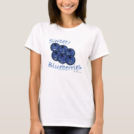Blauwe bosbessen t-shirt (Voorkant)
