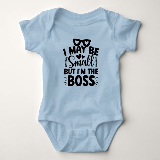 Blauwe Boss Baby Jongenspakje Romper (Voorkant)