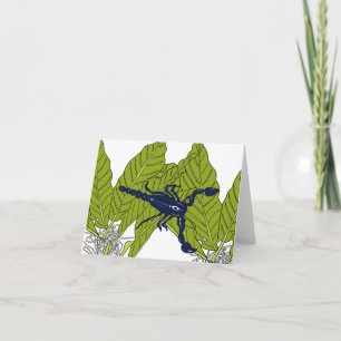 Blauwe bosschorpioen kaart