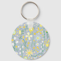  blauwe botanische wilde bloemen