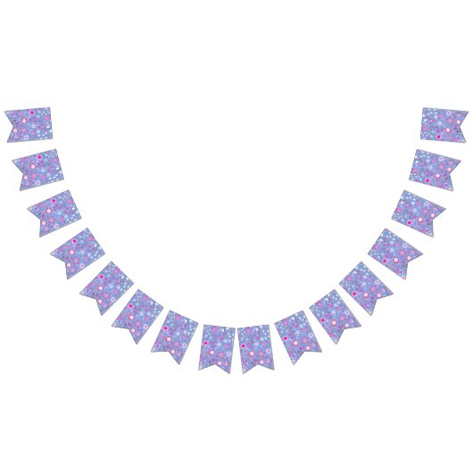  blauwe botanische wilde bloemen vlaggetjes (Alle)