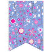  blauwe botanische wilde bloemen vlaggetjes (Eerste vlag)