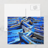 Blauwe Boten Briefkaart (Voorkant / Achterkant)