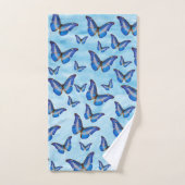 Blauwe boter bad handdoek (Handdoek)