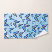 Blauwe boter bad handdoek (Handdoek)