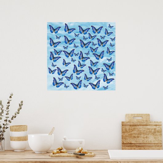 Blauwe boter poster (Keuken)