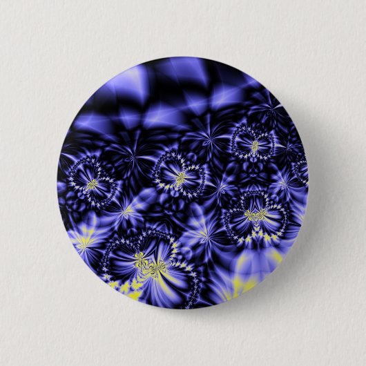 Blauwe boter ronde button 5,7 cm (Voorkant)