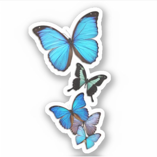 Blauwe boter sticker (Voorkant)