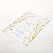 blauwe boterbloem folie uitnodiging (Gedraaid)