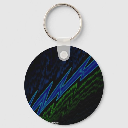 blauwe bout sleutelhanger (Voorkant)