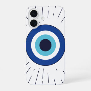 blauwe boze oog telefoonhoesje voor iphone 16 hoesje