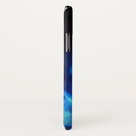 Blauwe boze schedel hoofd met ontsteking Case-Mate iPhone case (Achterkant / rechts)