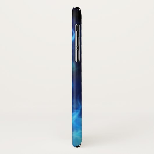 Blauwe boze schedel hoofd met ontsteking Case-Mate iPhone case (Achterkant/links)