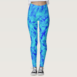 Blauwe brand leggings
