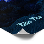 Blauwe brand poster (Hoek)