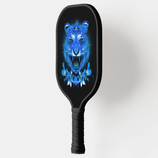 Blauwe brandblustijkat pickleball paddle (Links)