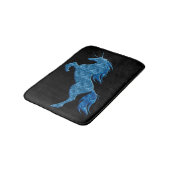 Blauwe brandweer Unicorn Bath Mat (Gekanteld)