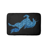 Blauwe brandweer Unicorn Bath Mat (Voorkant)