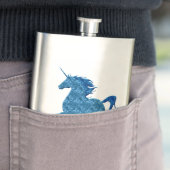 Blauwe brandweerkolf heupfles (Voorbeeld)