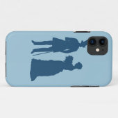 blauwe bride groom iphone case (Achterkant (horizontaal))