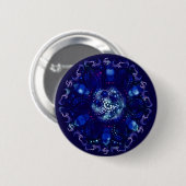  blauwe broekknop ronde button 5,7 cm (Voorkant /achterkant)