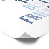 Blauwe broers maken de beste vrienden print (Hoek)