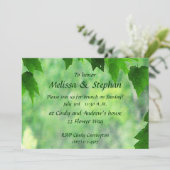 Blauwe bruiloft brunch kaart (Staand voorkant)