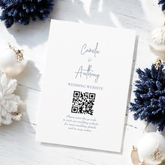 Blauwe bruiloft informatiekaartje