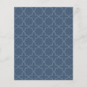 Blauwe bruiloft met Latticework Patroon (Achterkant)