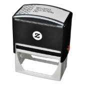 Blauwe bruiloft met Latticework Patroon Zelfinktende Stempel (Product)