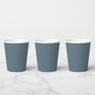Blauwe bruiloft papieren bekers