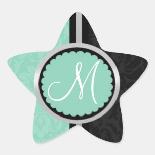 Blauwe bruiloft uitnodiging envelop afdichtingen ster sticker