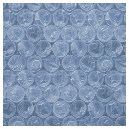 Blauwe bubbelomhulsel stof (Swatch)