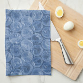 Blauwe bubbelomhulsel theedoek (Quarter Fold)