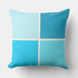 Blauwe bubbelpleinen buitenkussen