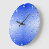 Blauwe bubels Acrylwand Grote Klok (Hoek)