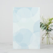 Blauwe bubels briefpapier (Staand voorkant)