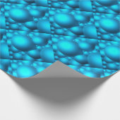 Blauwe bubels cadeaupapier (Hoek)