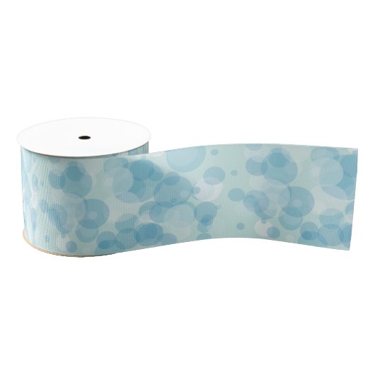Blauwe bubels grosgrain lint (Spoel)