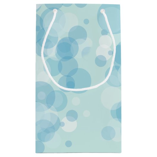 Blauwe bubels klein cadeauzakje (Achterkant)