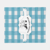 Blauwe buffel Boerderij Koe Fleece Deken (Voorkant (Horizontaal))
