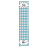 Blauwe buffelplaat Boerderij Korte Tafelloper (Voorkant)